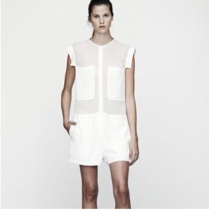 Alexander Wang silk romper Vince Allsaints Helmut Lang The Row Acne Theory